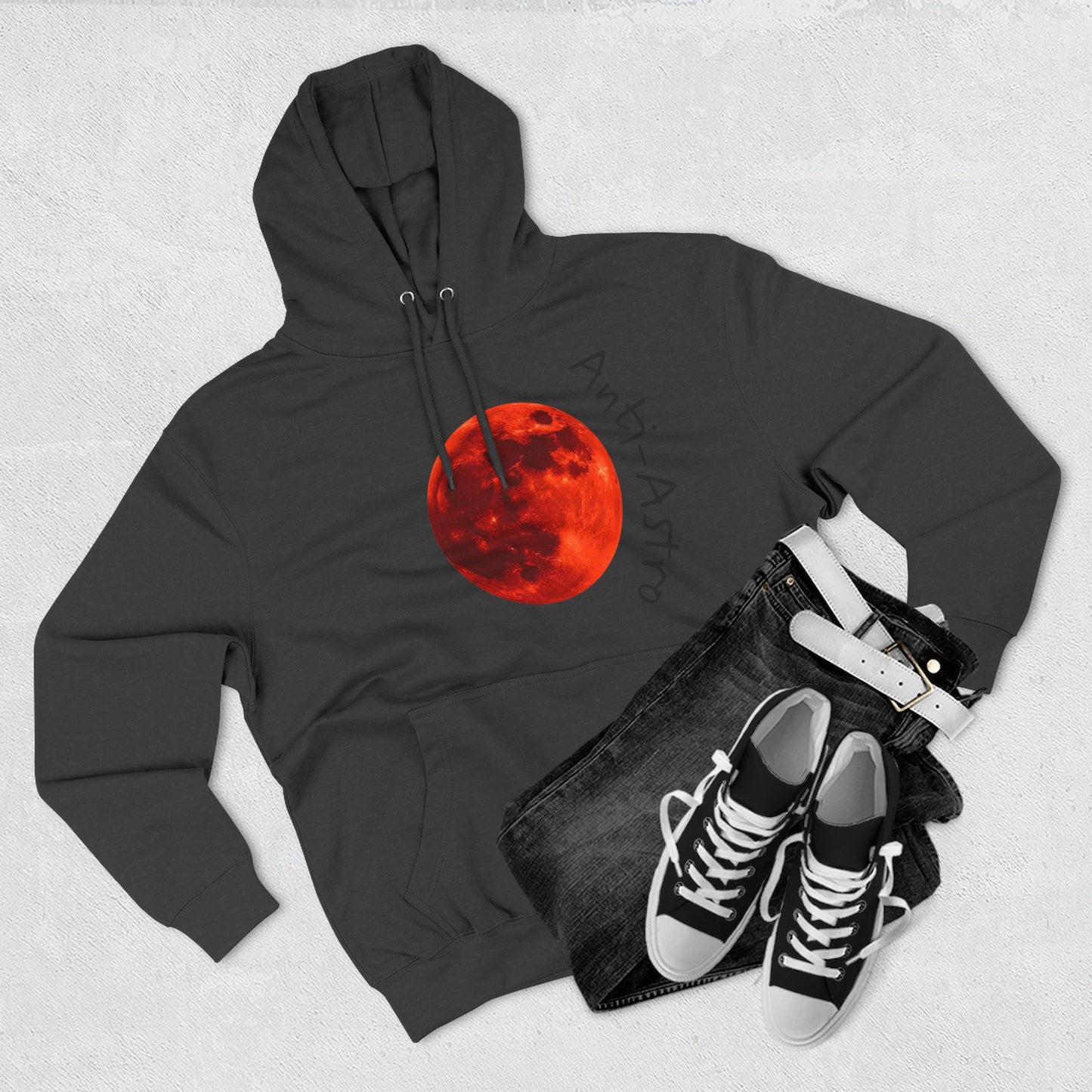 Anti-Astro Moon Phase Fleece Hoodie