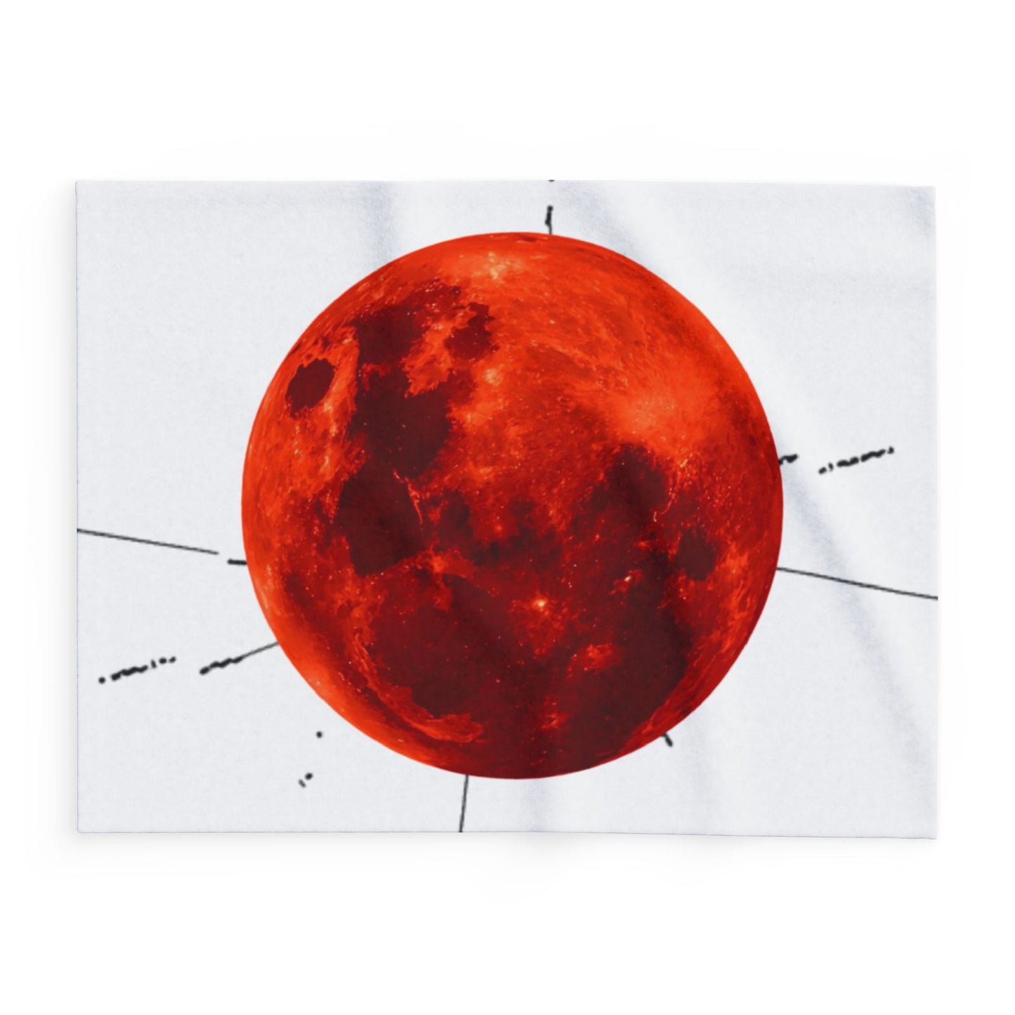 Moon Phase Fleece Blanket