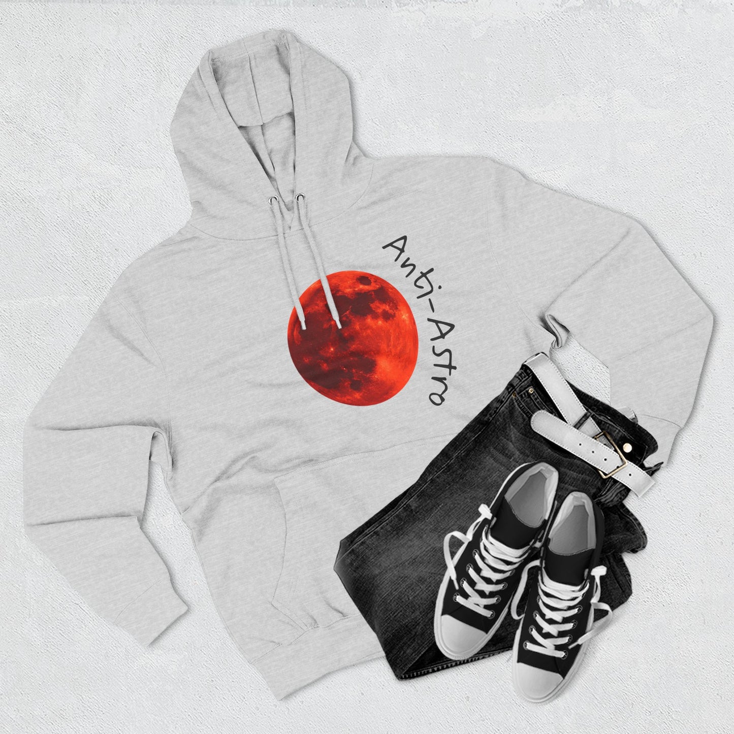 Anti-Astro Moon Phase Fleece Hoodie
