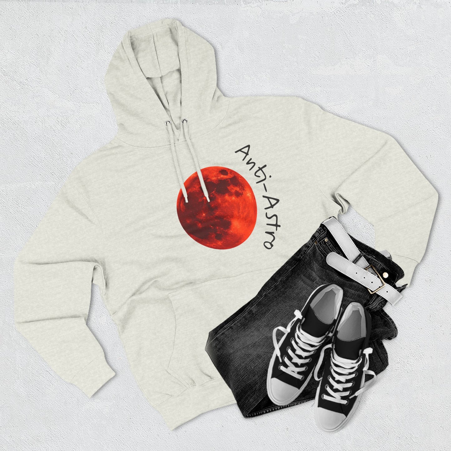 Anti-Astro Moon Phase Fleece Hoodie