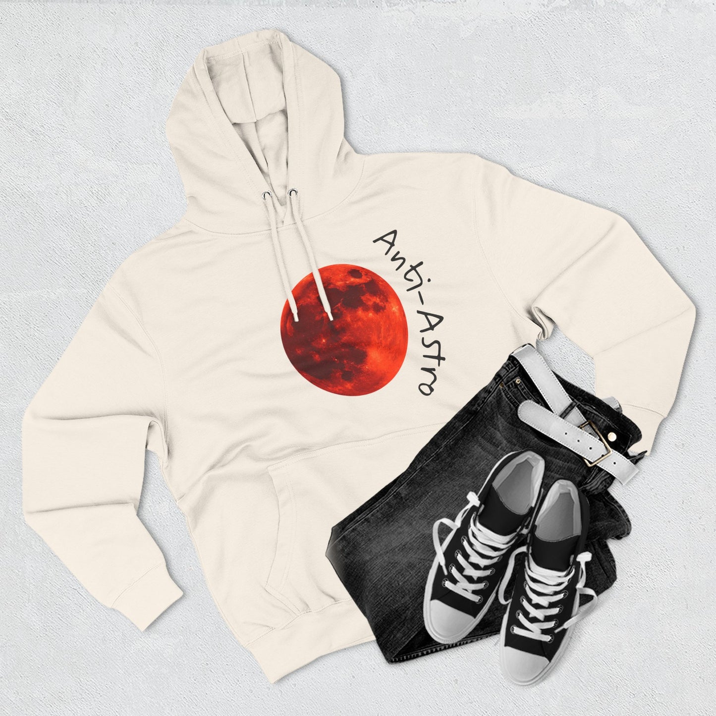 Anti-Astro Moon Phase Fleece Hoodie